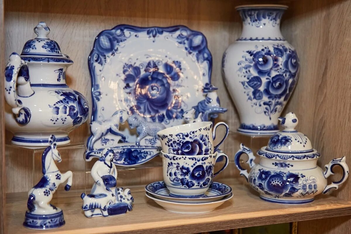 Gzhel is a famous type of russian