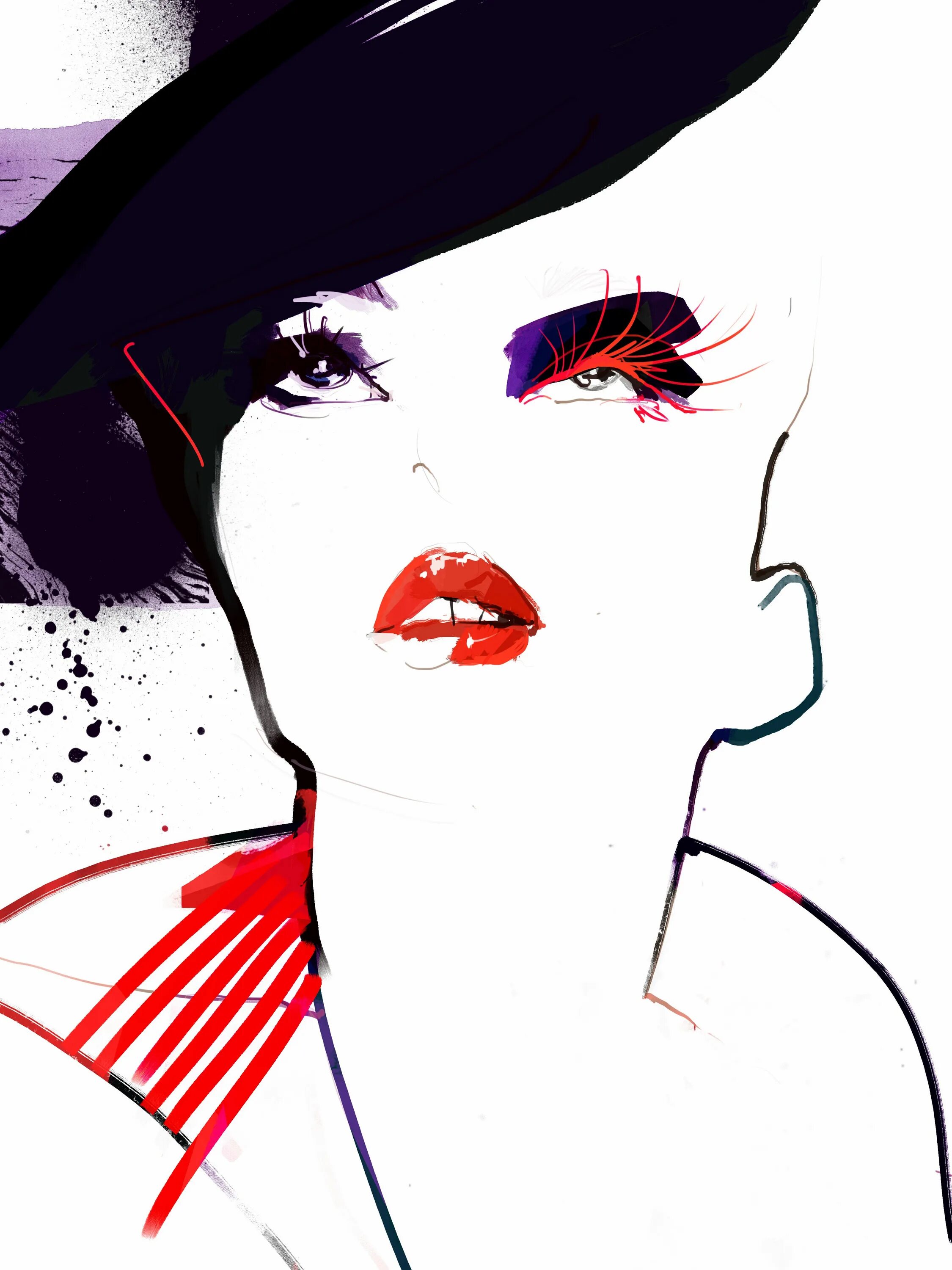 Фэшн иллюстрация. Абстрактные принты в одежде. Стильные рисунки. Fashion artists. Коллаж дизайнерский одежда.