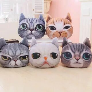 Подушки кошки голова кошки