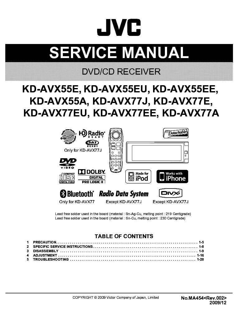 Service manual jvc. JVC KD avx77. JVC KD-adv49. JVC KD-avx44. JVC KD-avx55ee.