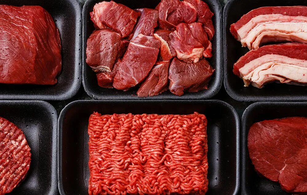 Красное мясо животных. Мясо. Красные сорта мяса. Мясные полуфабрикаты. Мясо говядина.
