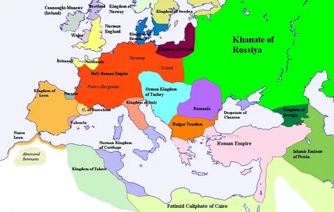 Византия на карте европы