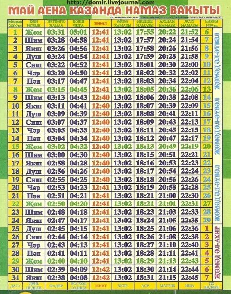 Сэхэр вакыты казанда. Календарь намаза. Расписание намаза Казань. График намаза на май месяц. График намаза в Казани.