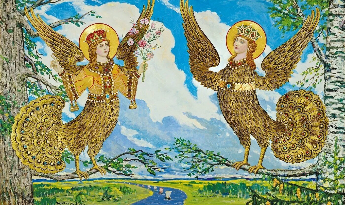 Гамаюн в славянской мифологии значение. Сирин алконост гамаюн. сирин алконост и гамаюн мифология. славянская мифология сирин и алконост. птицы гамаюн алконост сирин феникс.