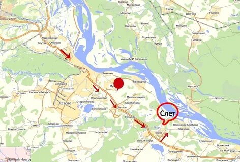 Город кстово нижегородская карта