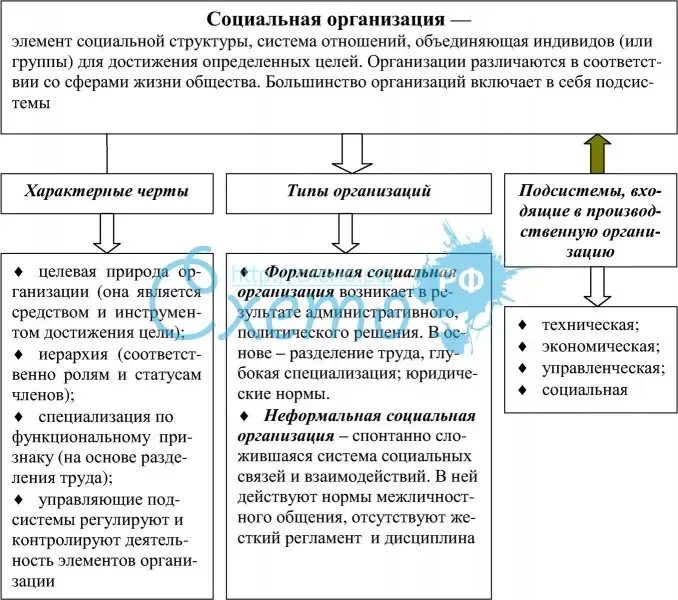 Состав социальных учреждений