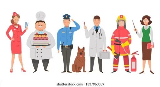 Один день в профессии пожарный ветеринар повар. Разные профессии Графика. Пожарный врач полицейский. Профессии доктор , , полицейский. Профессия продавец врач.