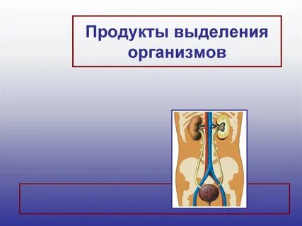 Продуктов выделения человека