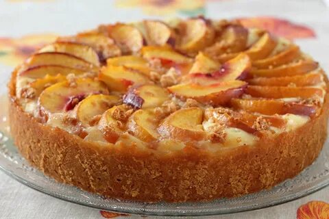 Рецепт пирога с персиками в духовке