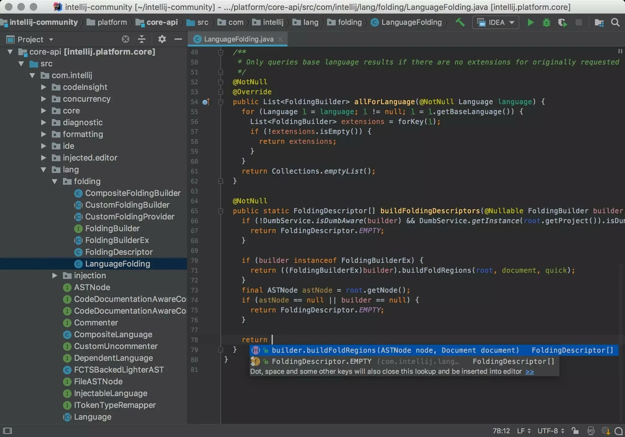 Создание интерфейсов java