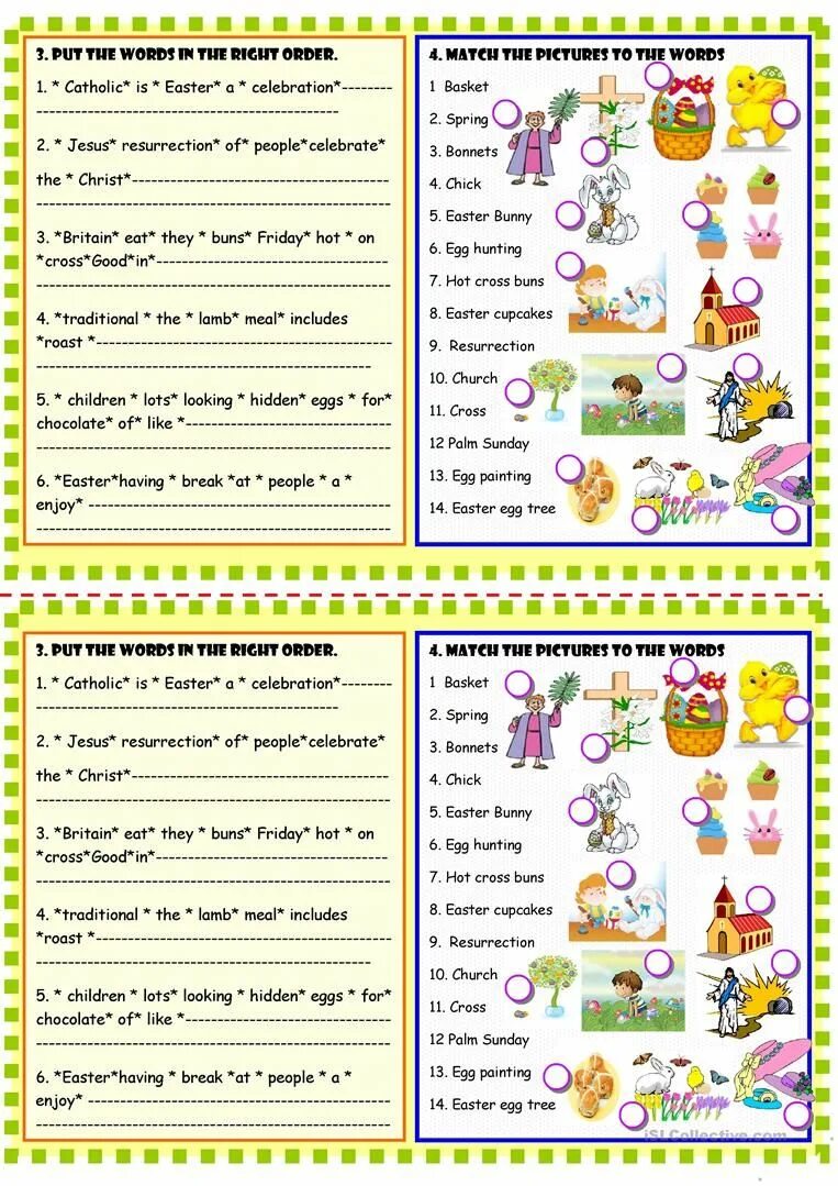 Easter exercises