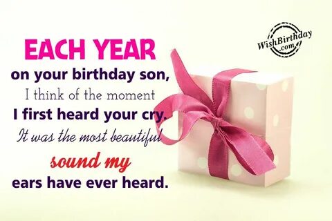 Son birthday