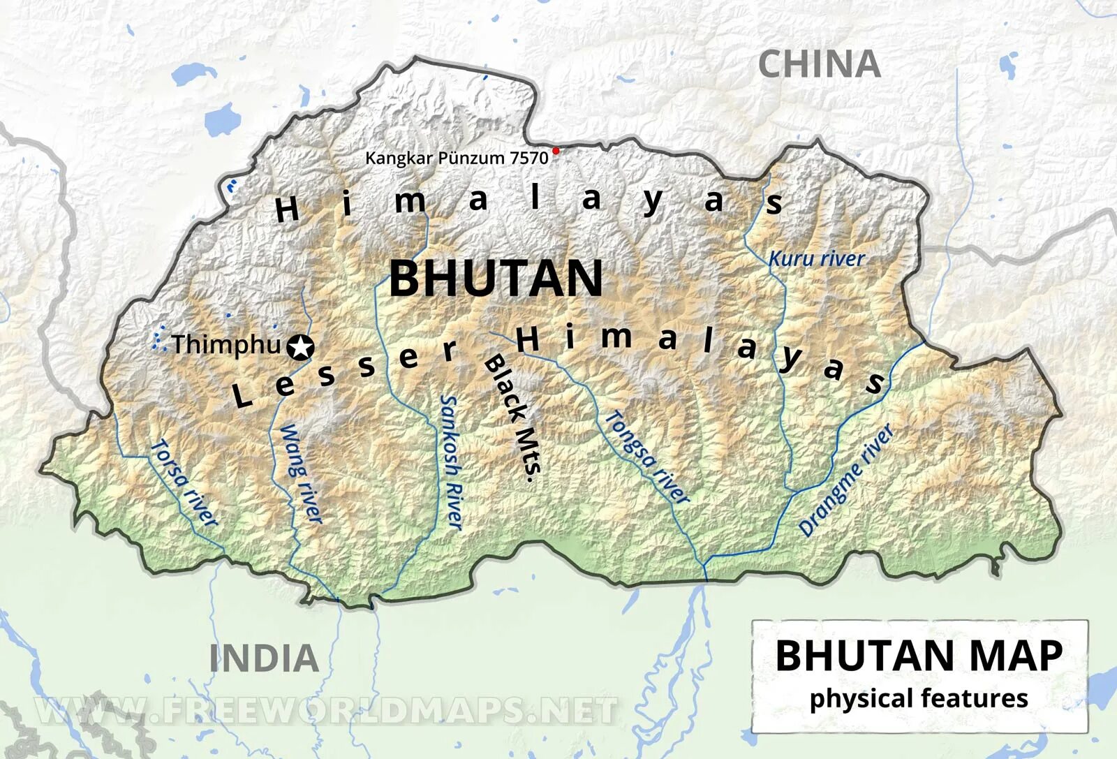 Цар бутан прогноз. Королевство бутан на карте. Бутан Страна на карте. Бутан границы на карте.