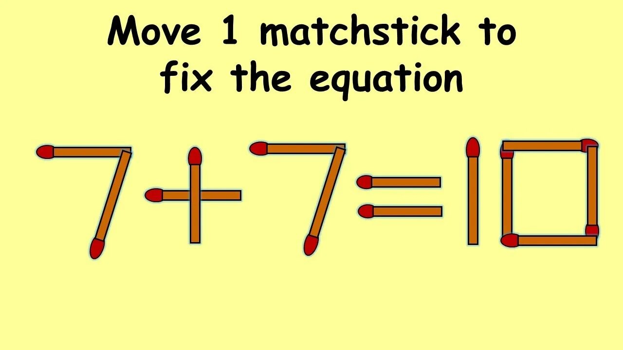Move answer. Matchstick puzzles. solution and answer в математике. english logic math puzzle. logic shapes puzzles for kids.