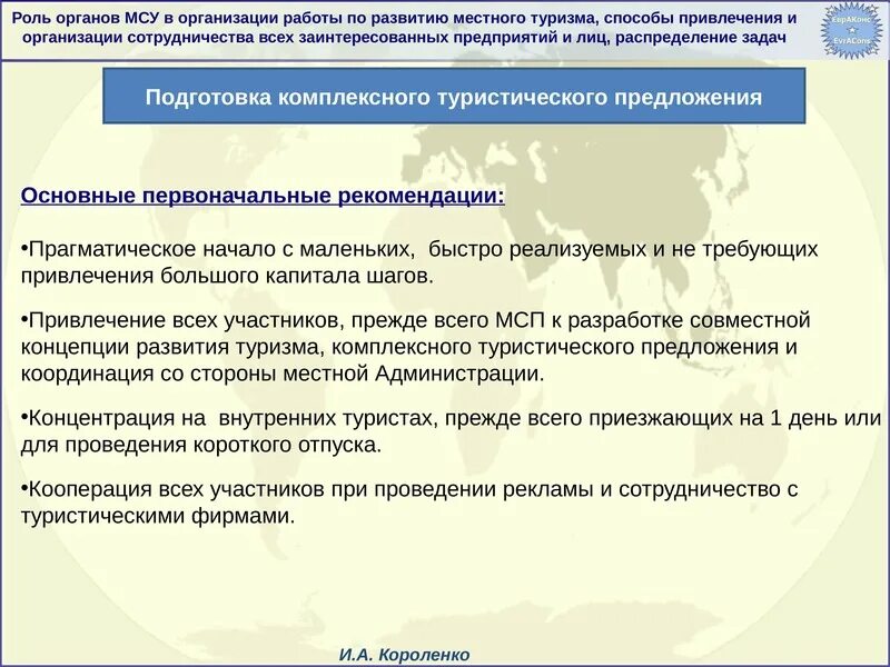 Условия развития органов местного самоуправления