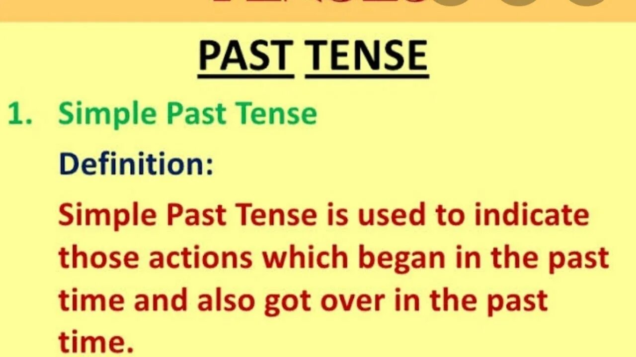 Past simple they played