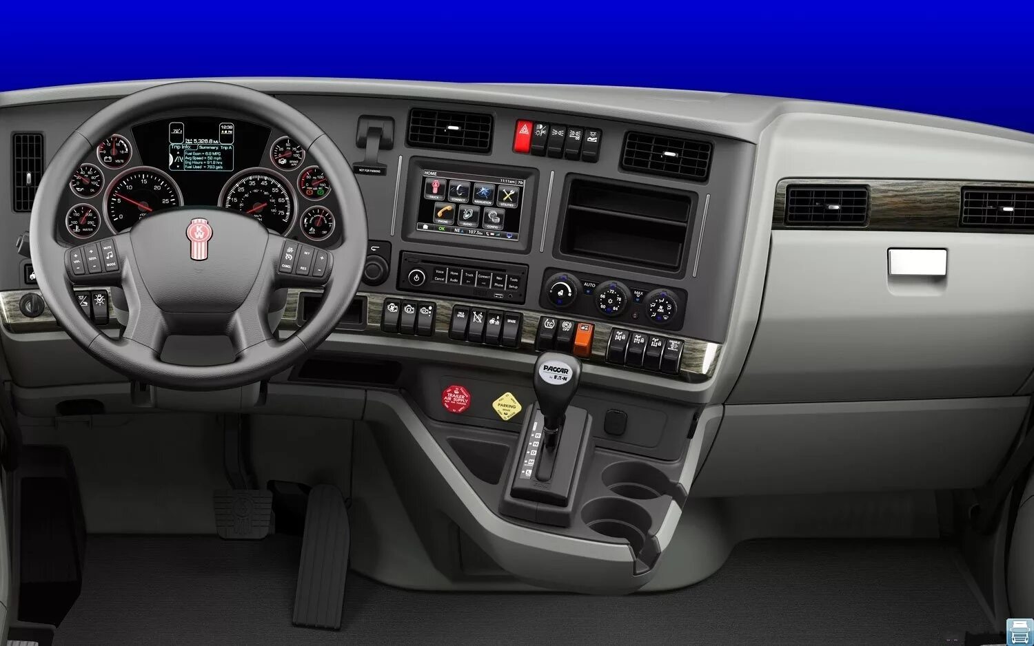 Кабина ситрак тягач. Kenworth t680 салон. кенворт т680 кабина. тягач kenworth t680. kenworth t680 интерьер.