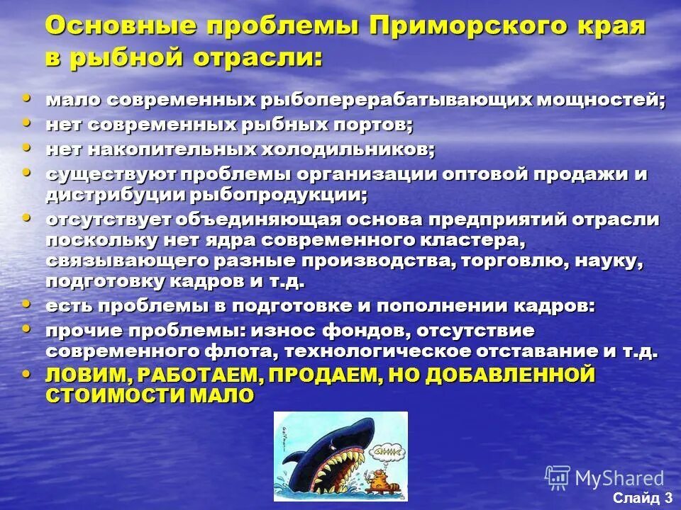 Рыбная промышленность является отраслью специализации. Проблемы Приморского края. Перспективы развития рыбной отрасли. Презентация на тему рыболовство. Рыбная отрасль проблемы и перспективы.