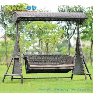 Плетение ротангом качели