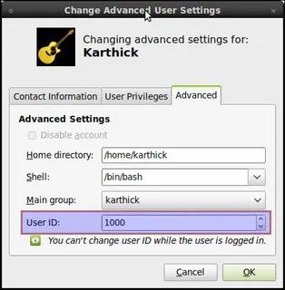 Advanced changes