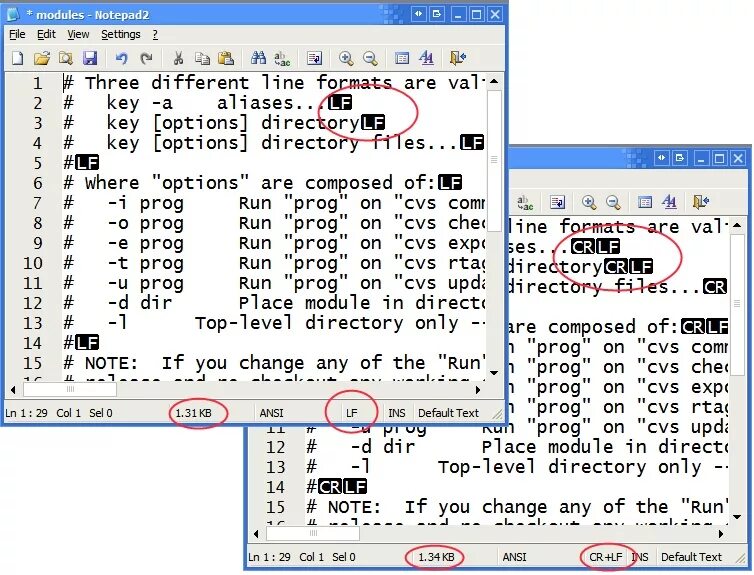 Notepad2. CR LF. Виндовс crlf. Crlf или LF.