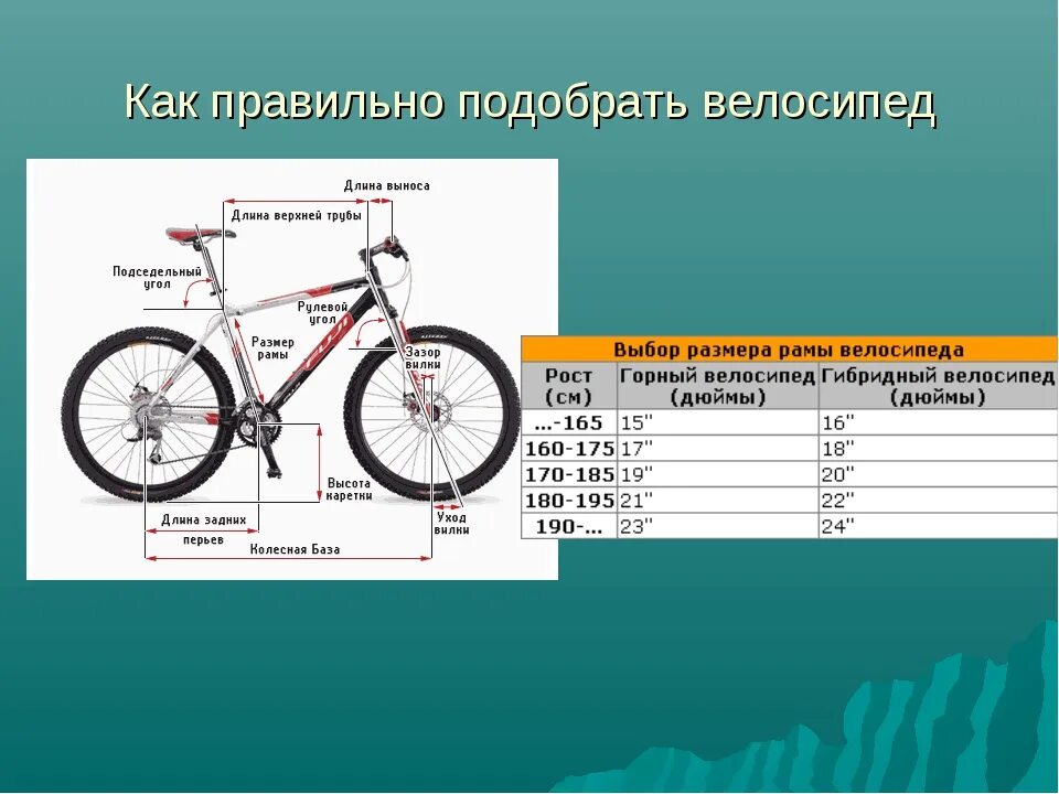 Как определить размер колеса велосипеда