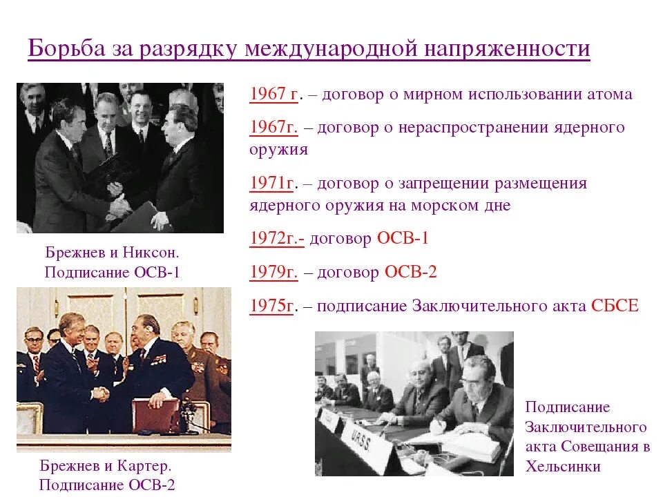 Разрядка международной напряженности в 1970 года. Брежнев политика разрядки. Договоры при Брежневе. Политика разрядки международной напряженности. Международные договоры при Брежневе.