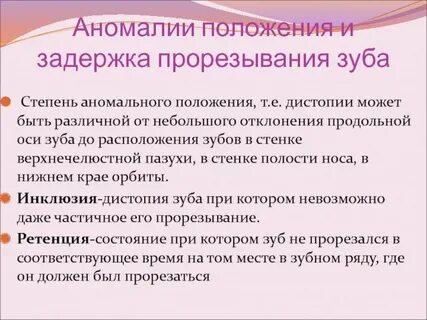 Аномалии положения органа