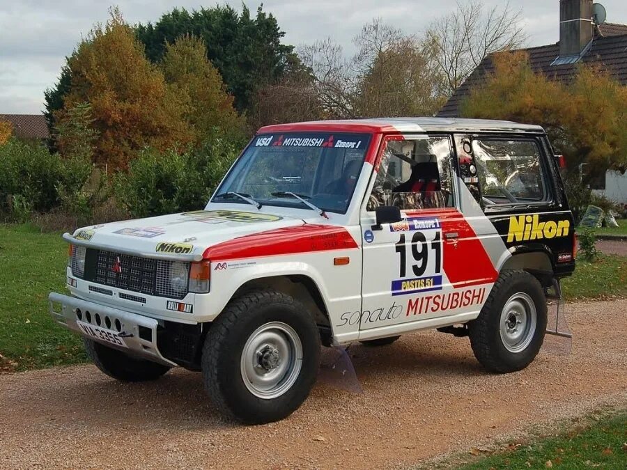 Mitsubishi auto ru. Mitsubishi Pajero 1. Mitsubishi Pajero 1985 Dakar. Паджеро 1 поколения. Mitsubishi Pajero 1997 Rally.