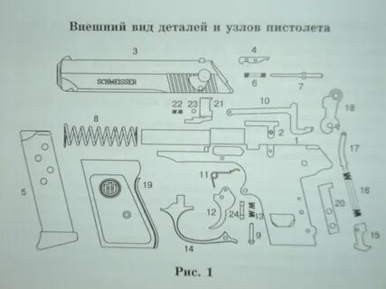 Чертеж резинкострела