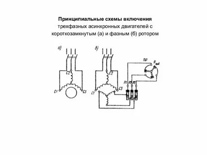 Трехфазный двигатель с короткозамкнутым ротором