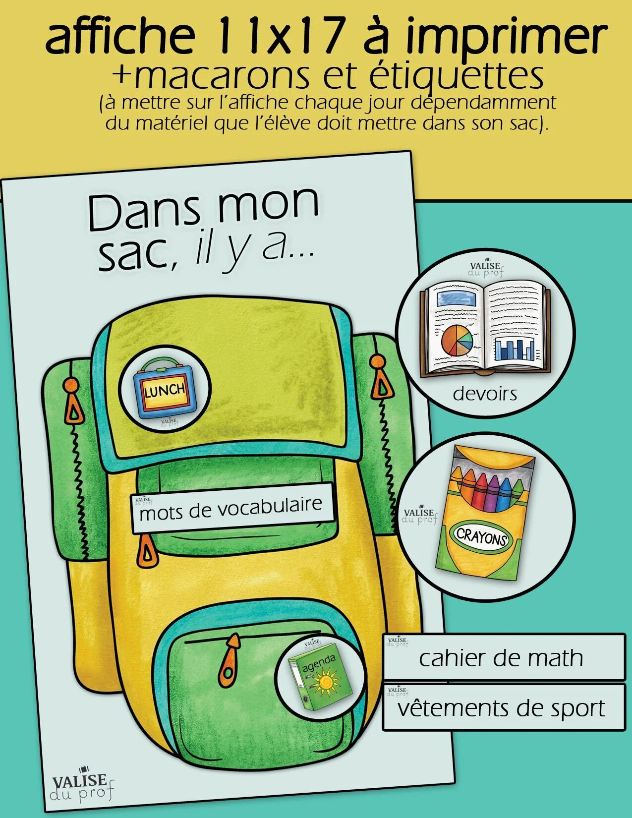 Dans mon. Dans mon sac a dos. dans mon sac a dos il y a. affiche pour event. go wroblocks s&#039;il y a.