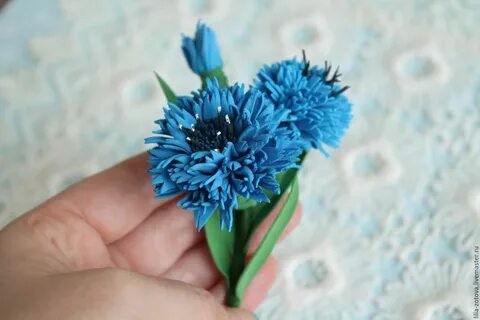 Василек из фоамирана