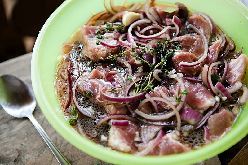 Пивной маринад для шашлыка