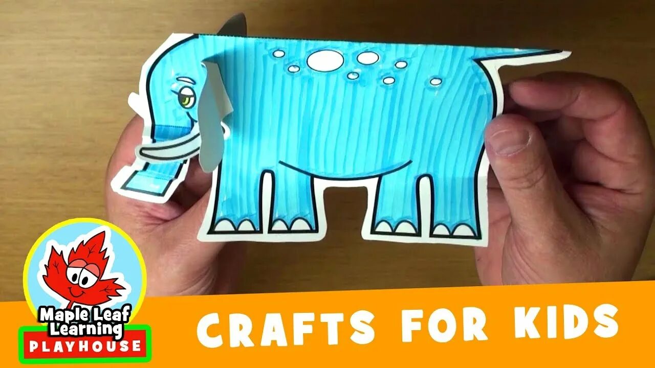 Maple leaf learning. Maple leaf learning crafts. maple leaf learning playhouse. elephant craft for kids.