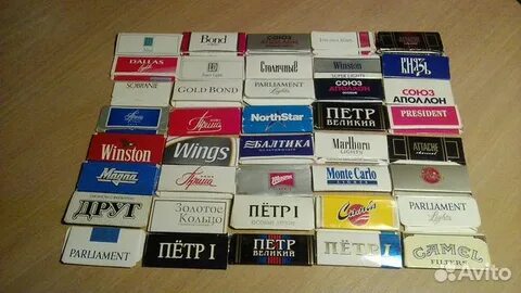 Пачки сигарет 90х