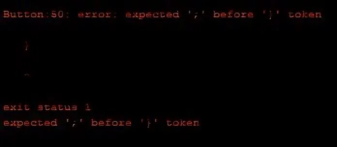 Expected before token