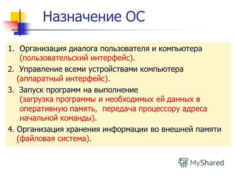 Организация диалога с пользователем