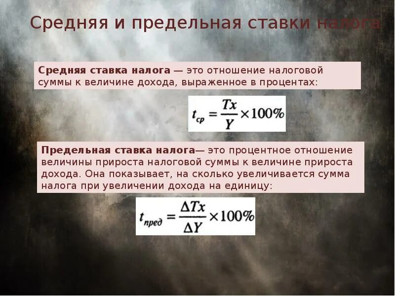 Предельные значения среднего