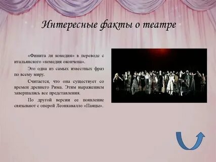 Факты о театре
