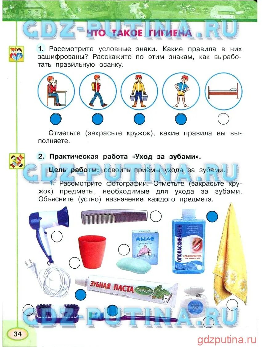 Окружающий мир Плешаков рабочая тетрадь 3 класс 2 часть страница 34. Окружающий мир рабочая тетрадь страница 3 3 класс часть 2 стр 34. Что такое гигиена окружающий мир рабочая тетрадь. Окружающий мир 3 класс рабочая тетрадь 2 часть Плешаков Новицкая стр 3.