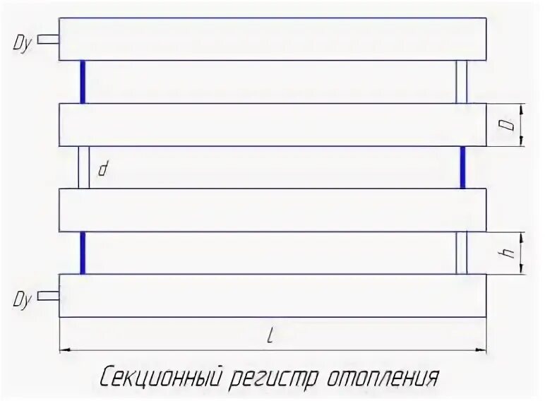 Чертеж трубного регистра отопления. Регистр отопления из гладких труб чертеж. Схема секционного регистра отопления. Секционный регистр отопления чертеж.