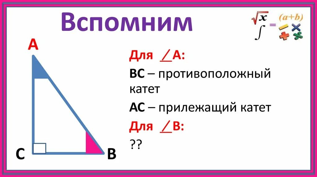 Функции острого угла. Тригонометрические функции в прямоугольном треугольнике. Тригонометрия в прямоугольном треугольнике. Тригонометрические функции прямоугольного треугольника 8 класс. Тригонометрические функции в прямоугольном треугольнике 8 класс