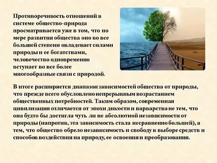 Природа и человек конспект кратко