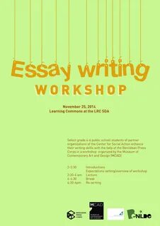 Essay Writing Workshop - Nov. 