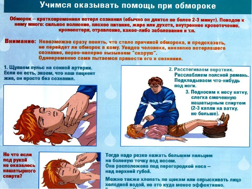Человеку без сознания можно оказывать первую помощь. Оказание пмп при обмороке. алгоритм оказания пмп обмороке. первая помощь при потере сознания. обморок первая помощь при обмороке.
