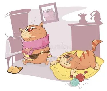 3 кота заболела