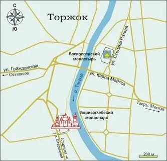 Карта торжка