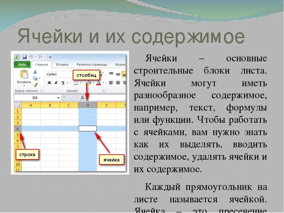 Содержание ячейки. Поместите картинку в ячейку. Содержимое ячейки. Первая ячейка в таблице excel. Не виден текст в ячейках