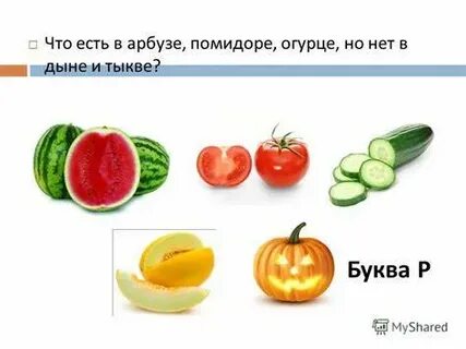 Тест огурец помидор арбуз дыня